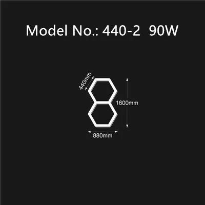 Customized Garage Light Hexagon Lights lamp 110V-240V Led Tube Honeycomb Ceiling Lighting For Auto Car Body Repair Led Workshop