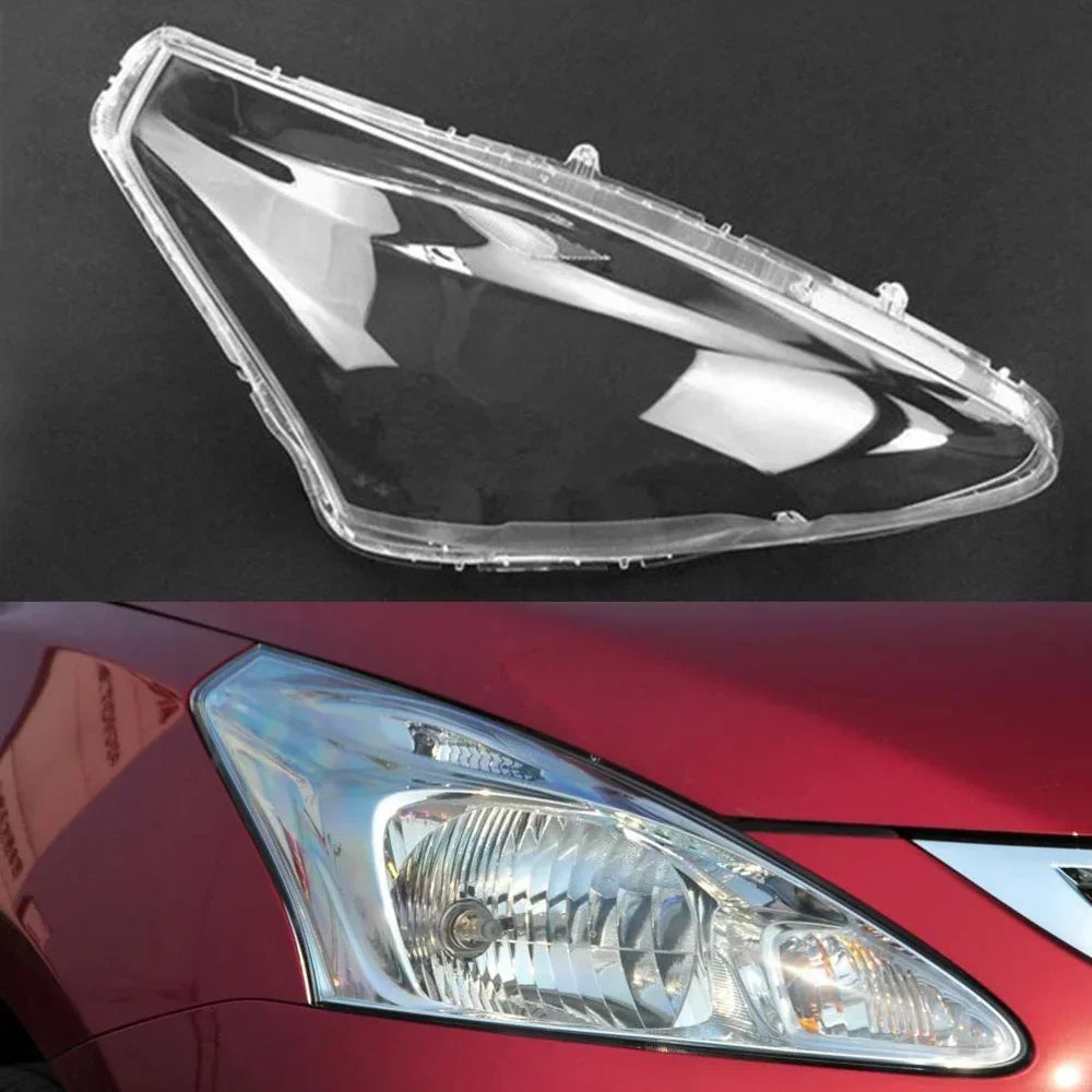 For Nissan Tiida Versa 2011~2014 Headlamp Cover Car Headlight Lens Glass Replacement Front Auto Shell