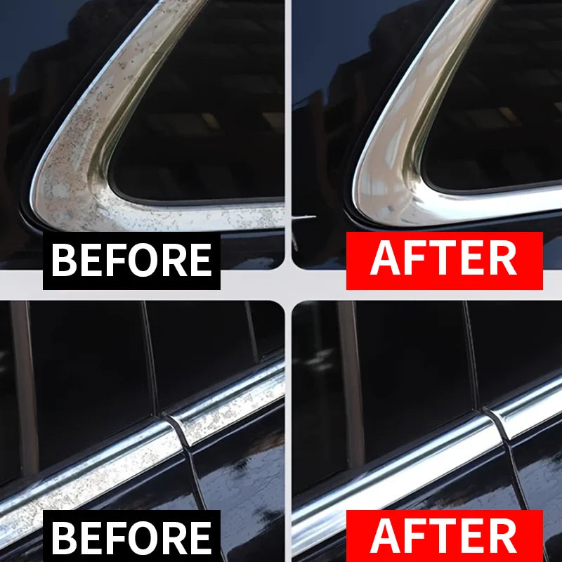Loorsan Car Chrome Polish & Rust Remover Paste For Door Handle Trim Headlight Bumper Restoration 50ML