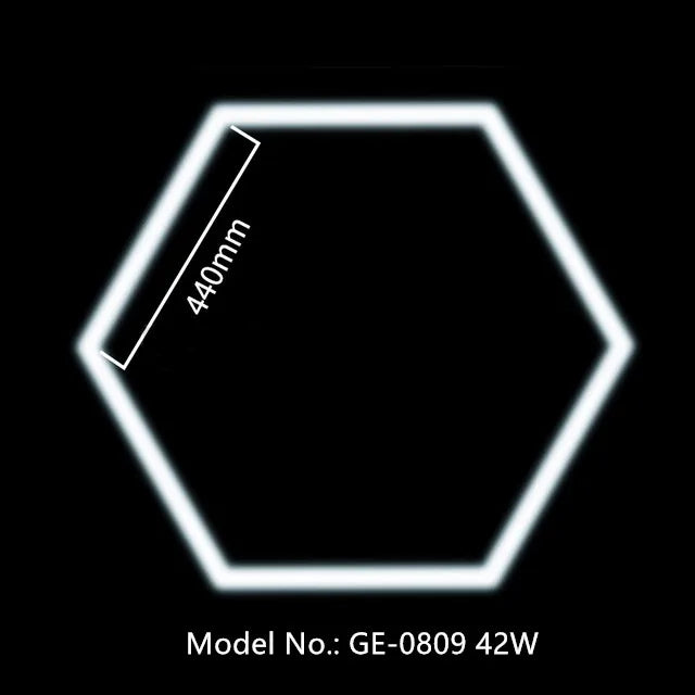 Customized Garage Light Hexagon Lights lamp 110V-240V Led Tube Honeycomb Ceiling Lighting For Auto Car Body Repair Led Workshop