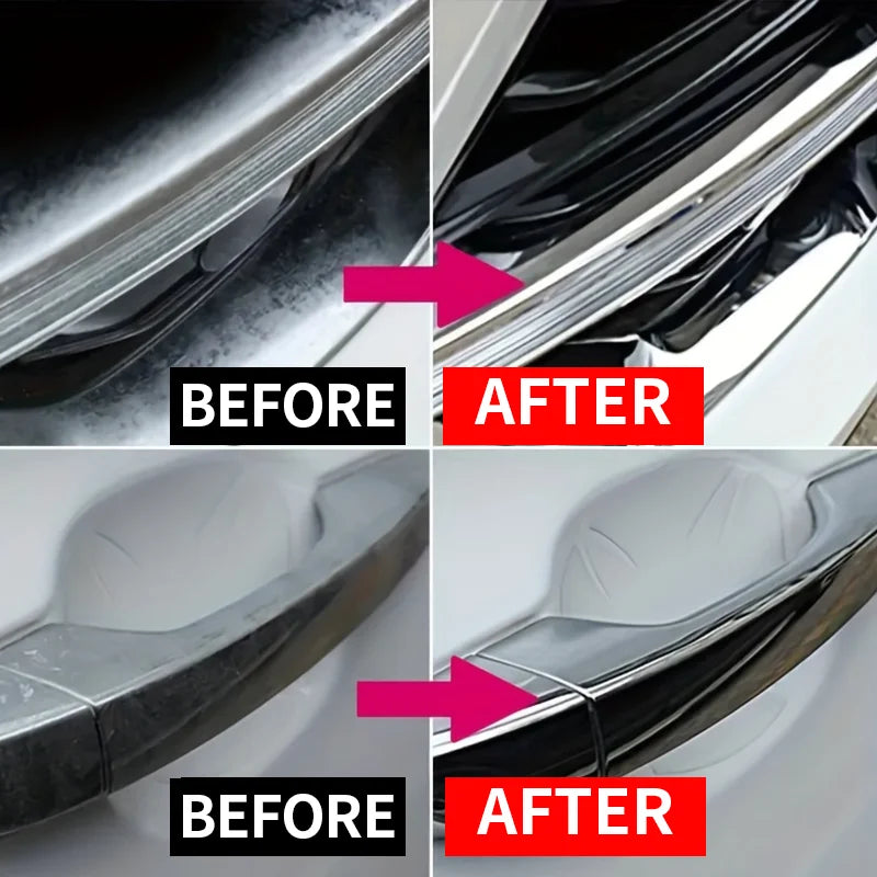 Loorsan Car Chrome Polish & Rust Remover Paste For Door Handle Trim Headlight Bumper Restoration 50ML