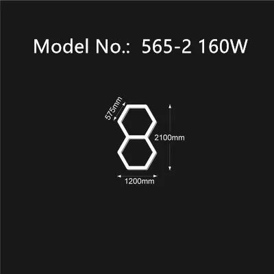 Customized Garage Light Hexagon Lights lamp 110V-240V Led Tube Honeycomb Ceiling Lighting For Auto Car Body Repair Led Workshop