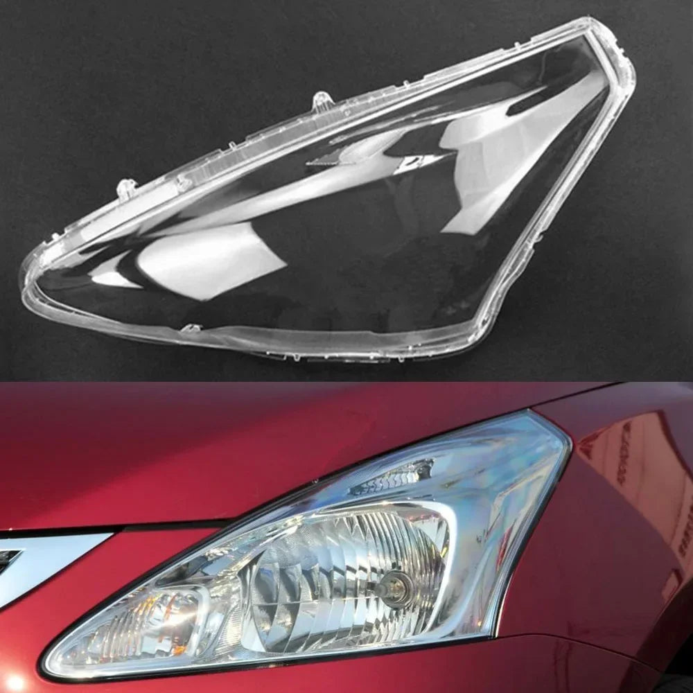 For Nissan Tiida Versa 2011~2014 Headlamp Cover Car Headlight Lens Glass Replacement Front Auto Shell